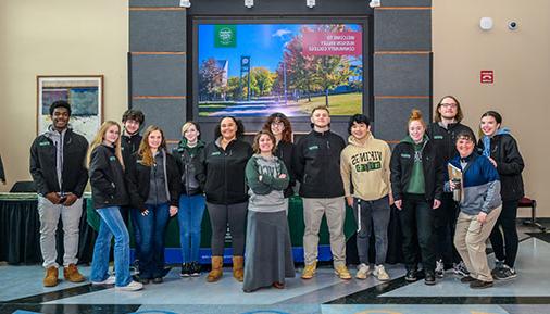 Student Tour Guides at previous Open House